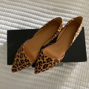 Leopard print flats
